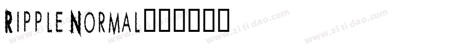 Ripple Normal字体转换
